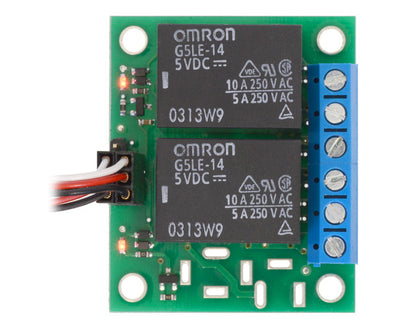 Pololu Basic 2-Channel SPDT Relay Carrier with 5VDC Relays (Assembled)