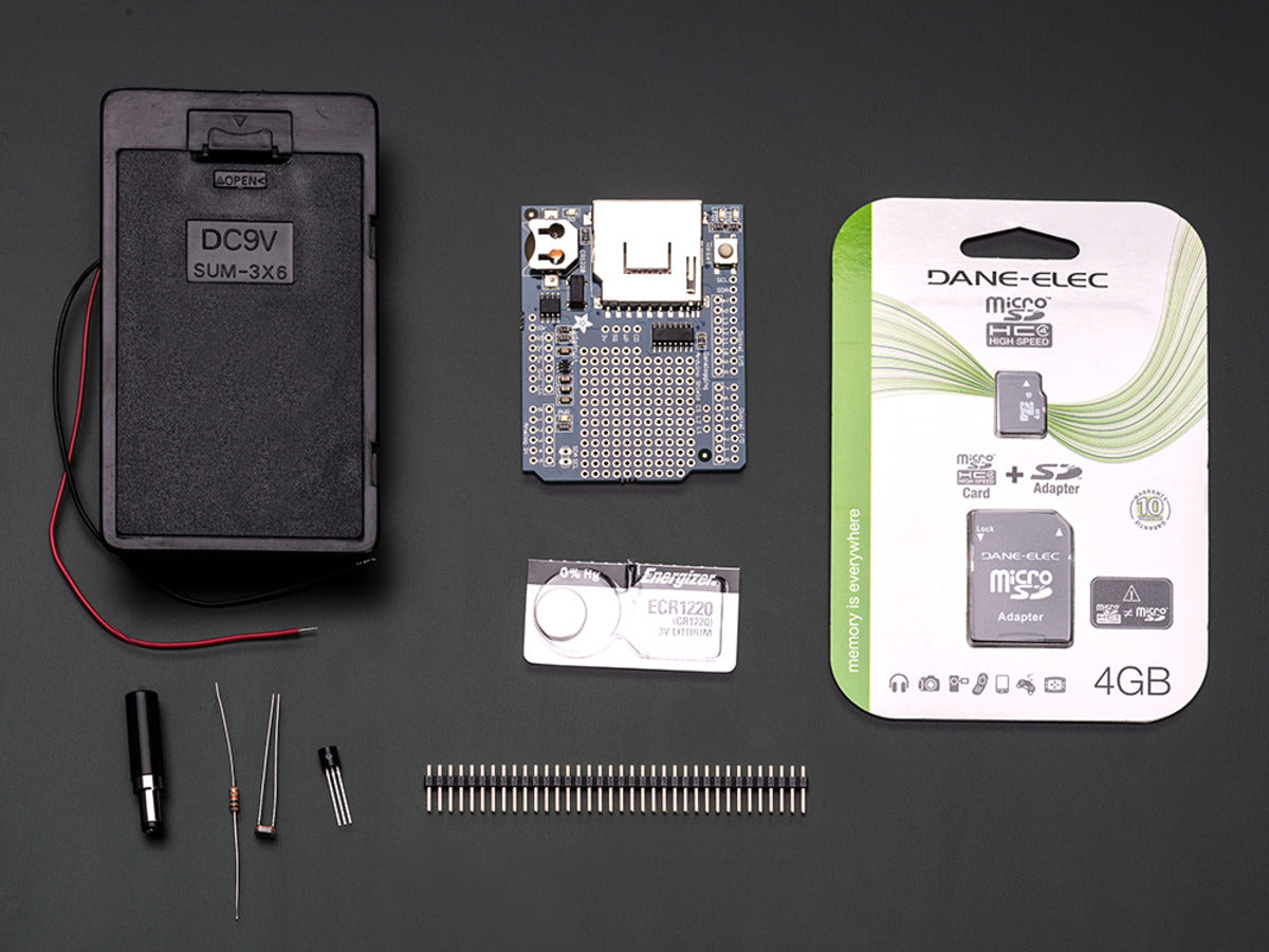 Light and temperature data-logger pack