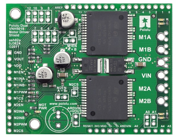 Pololu Dual VNH5019 Motor Driver Shield for Arduino