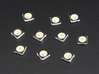 NeoPixel RGBW LEDs w/ Integrated Driver Chip - Natural White - ~4500K - Black Casing - 10 Pack