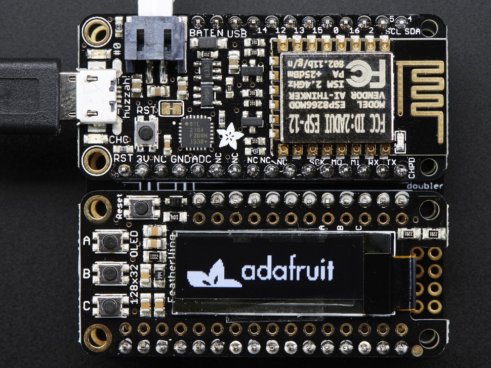 FeatherWing OLED - 128x32 OLED Add-on For All Feather Boards