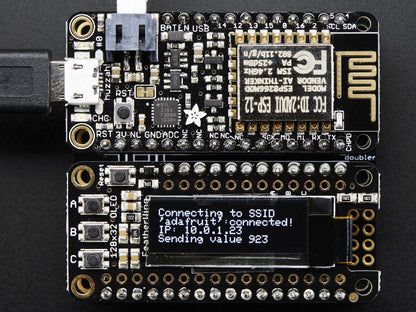 FeatherWing OLED - 128x32 OLED Add-on For All Feather Boards