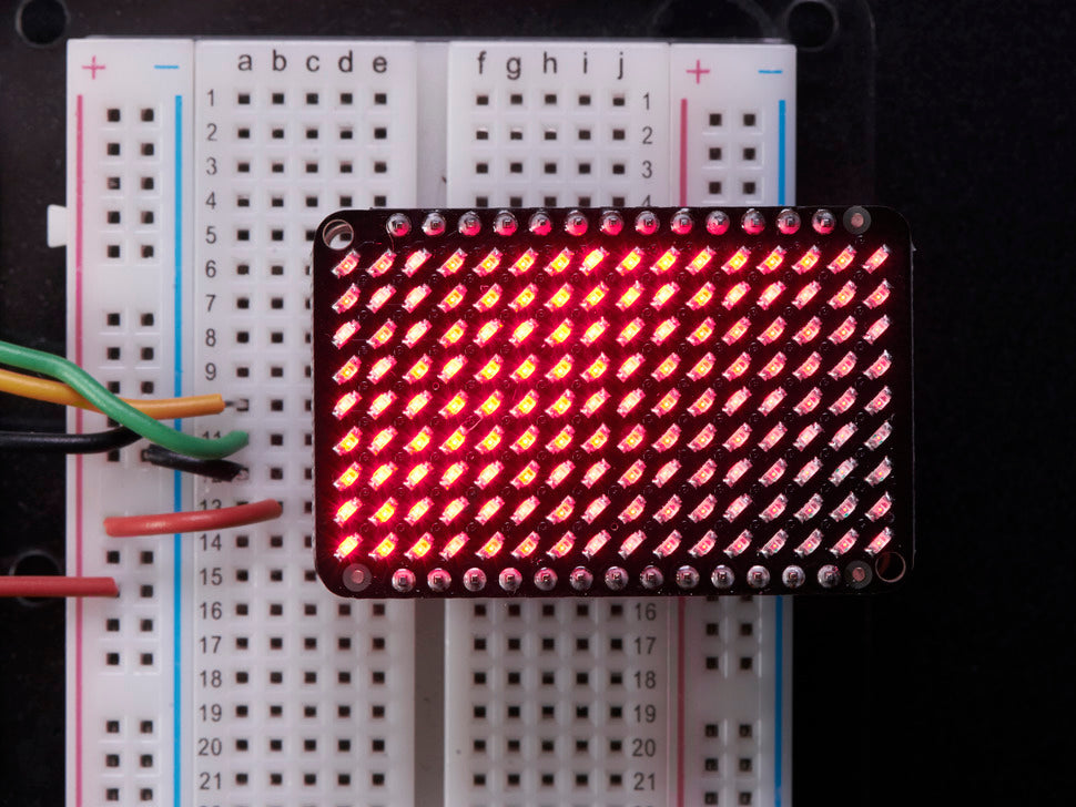 Adafruit LED Charlieplexed Matrix - 9x16 LEDs - Red