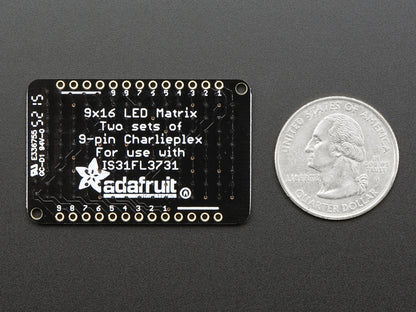 Adafruit LED Charlieplexed Matrix - 9x16 LEDs - Blue