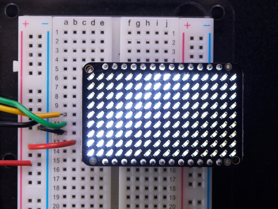 Adafruit LED Charlieplexed Matrix - 9x16 LEDs - White