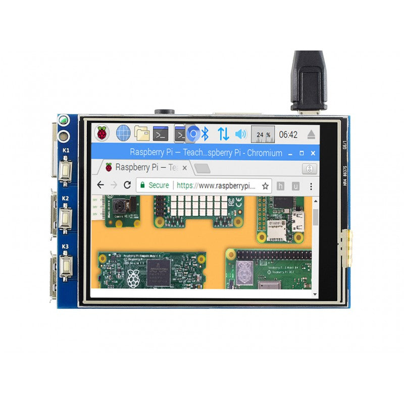3.2inch RPi LCD (C), 320x240, 125MHz High-Speed SPI