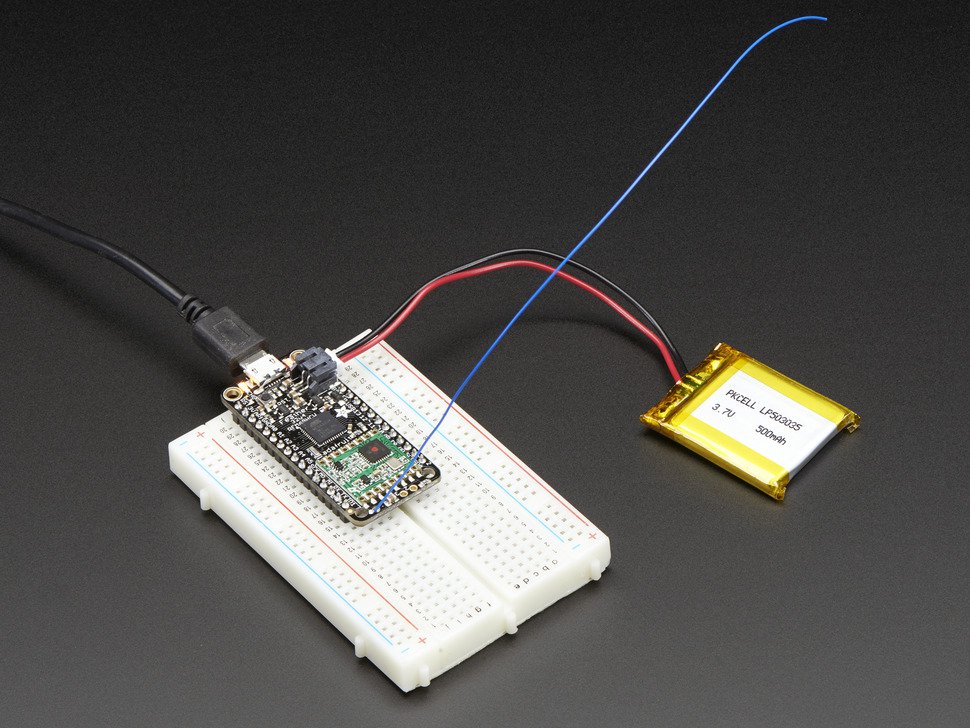 Adafruit Feather 32u4 with RFM69HCW Packet Radio - 433MHz