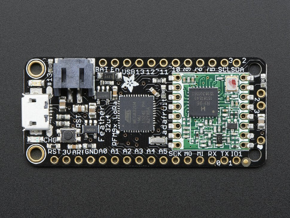 Adafruit Feather 32u4 RFM96 LoRa Radio - 433MHz