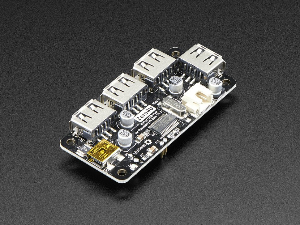 Zero4U - 4 Port USB Hub for Raspberry Pi Zero v1.3