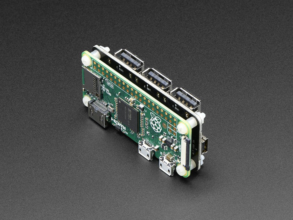 Zero4U - 4 Port USB Hub for Raspberry Pi Zero v1.3