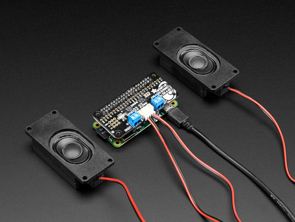 Adafruit I2S 3W Stereo Speaker Bonnet for Raspberry Pi - Mini Kit