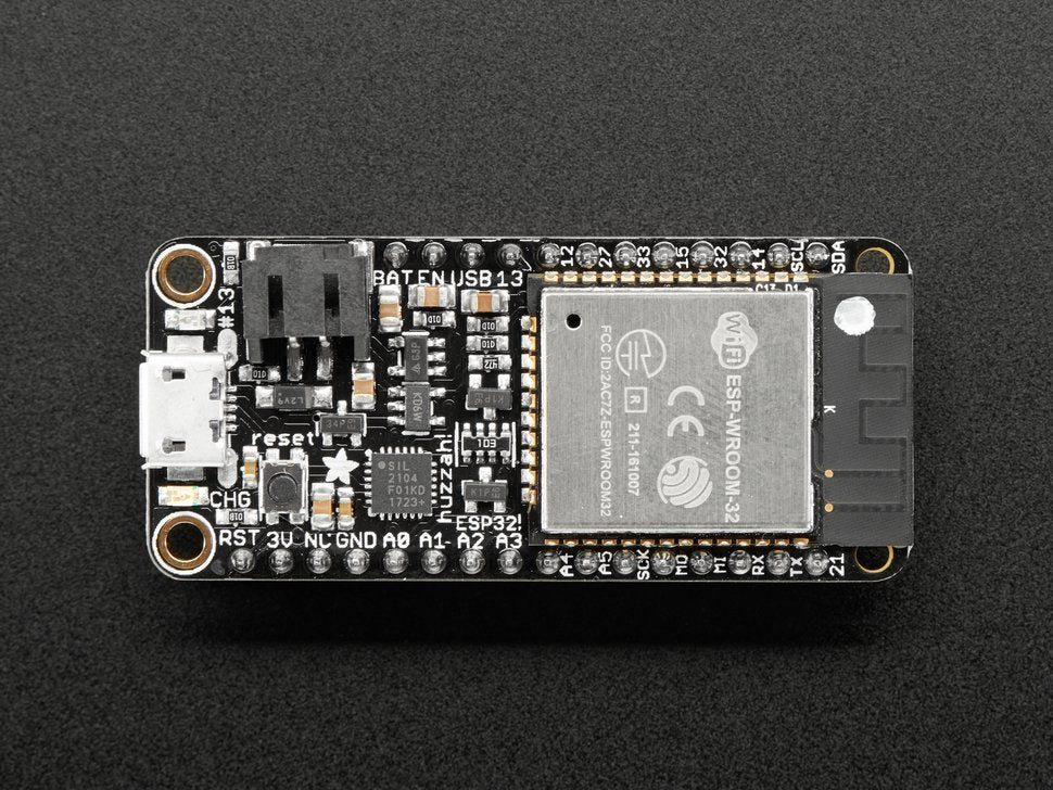 Adafruit HUZZAH32 – ESP32 Feather Board (pre-soldered)