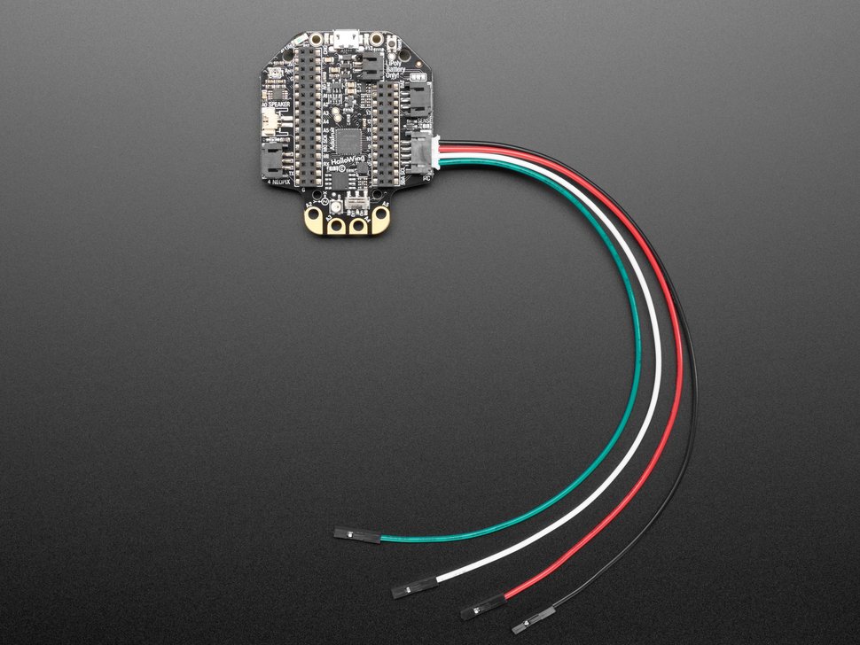 JST PH 2mm 4-Pin to Female Socket Cable - I2C STEMMA Cable - 200mm