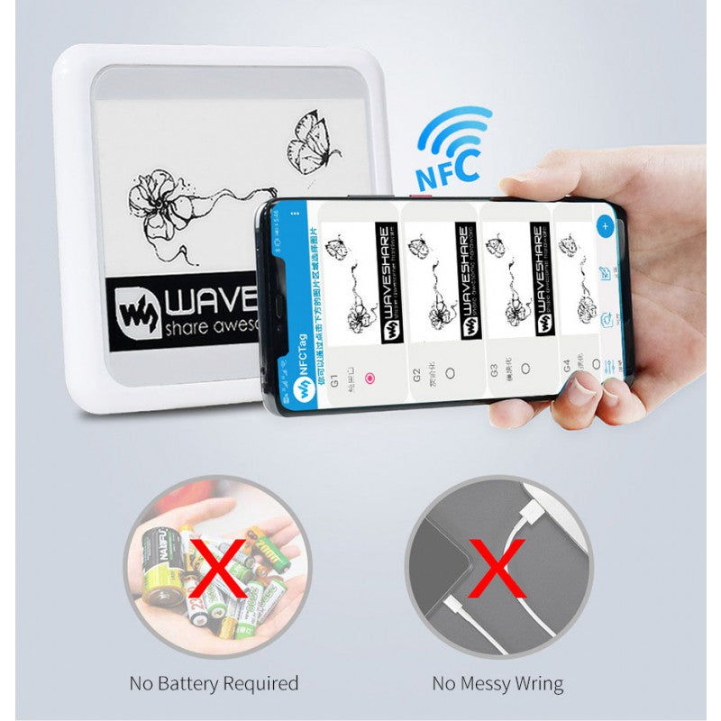 4.2inch Passive NFC-Powered e-Paper, No Battery