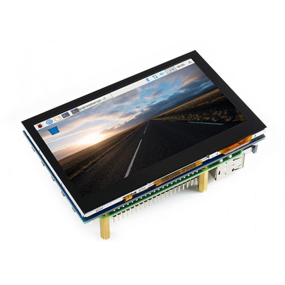 4.3inch HDMI LCD (B), 800x480, IPS, supports various systems, capacitive touch