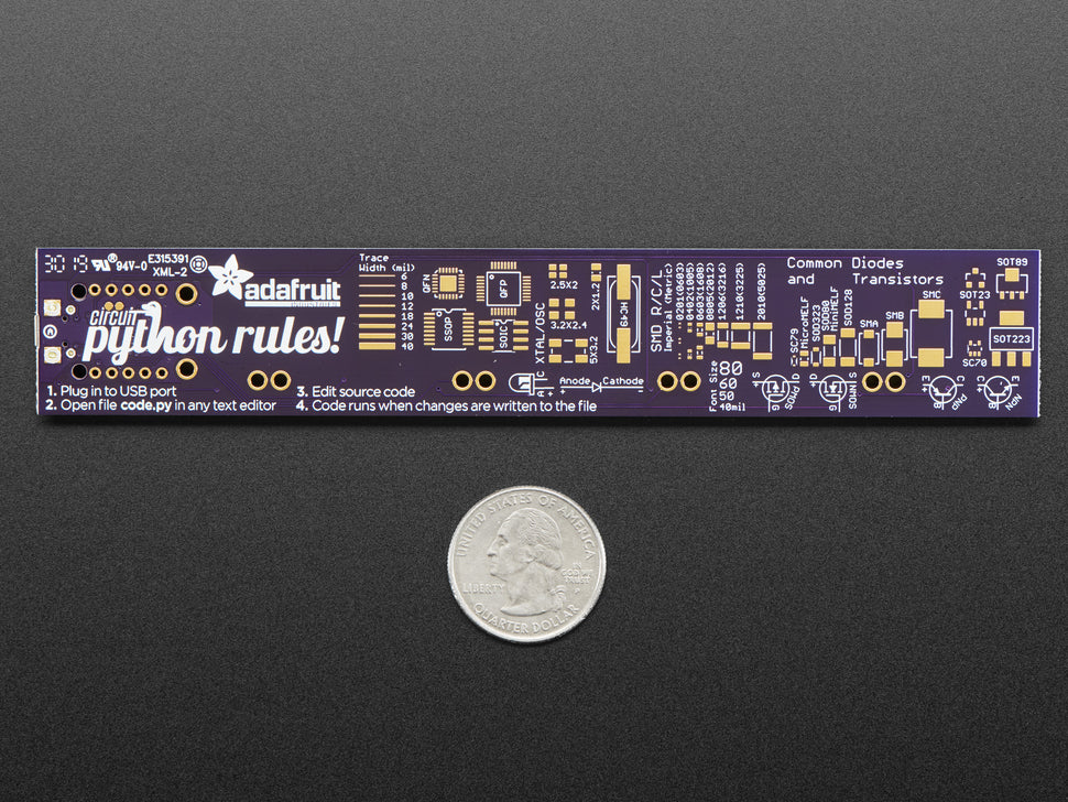 Adafruit PyRuler - Engineer Reference Ruler with CircuitPython