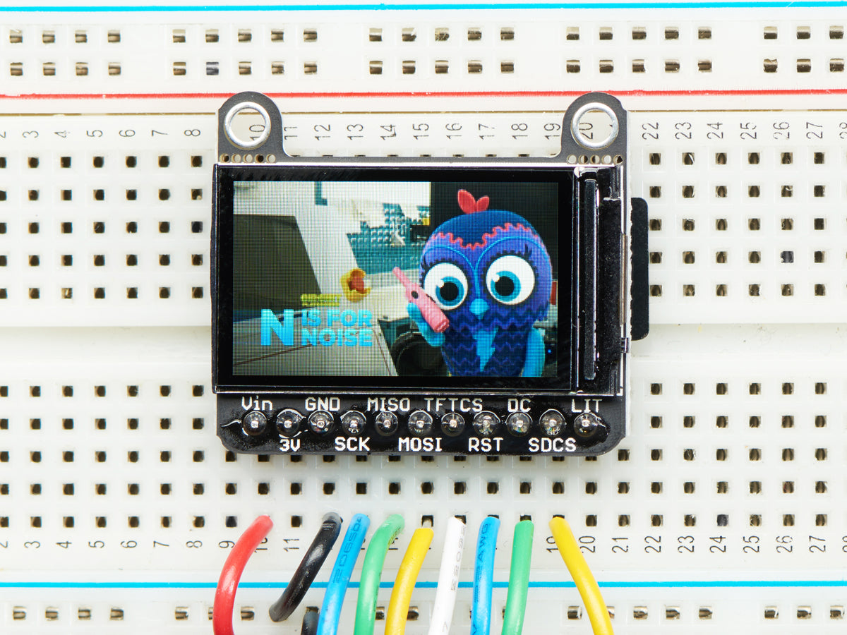 Adafruit 1.14" 240x135 Color TFT Display + MicroSD Card Breakout - ST7789