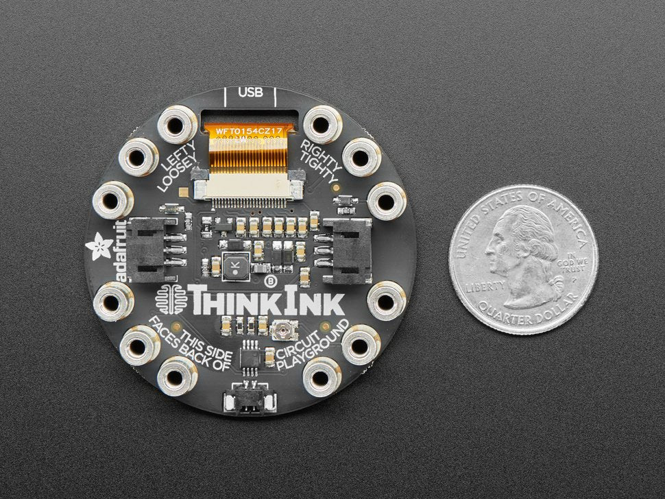 Circuit Playground Tri-Color E-Ink Gizmo - E-Ink Display + Audio Amplifier