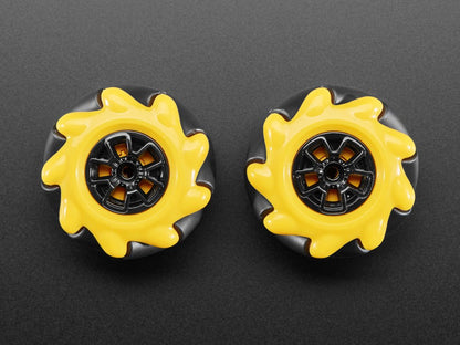 Left & Right Mecanum Wheel Pair - 48mm Diameter - TT Motor or Cross Axle (2-pack)