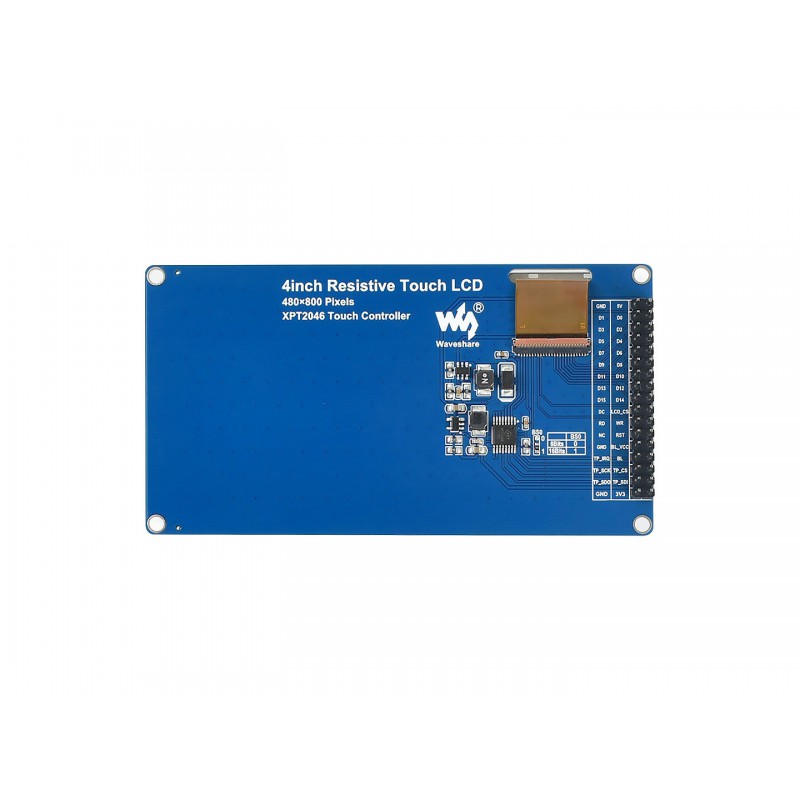 4inch Resistive Touch LCD, 480×800, 8080 Parallel Interface