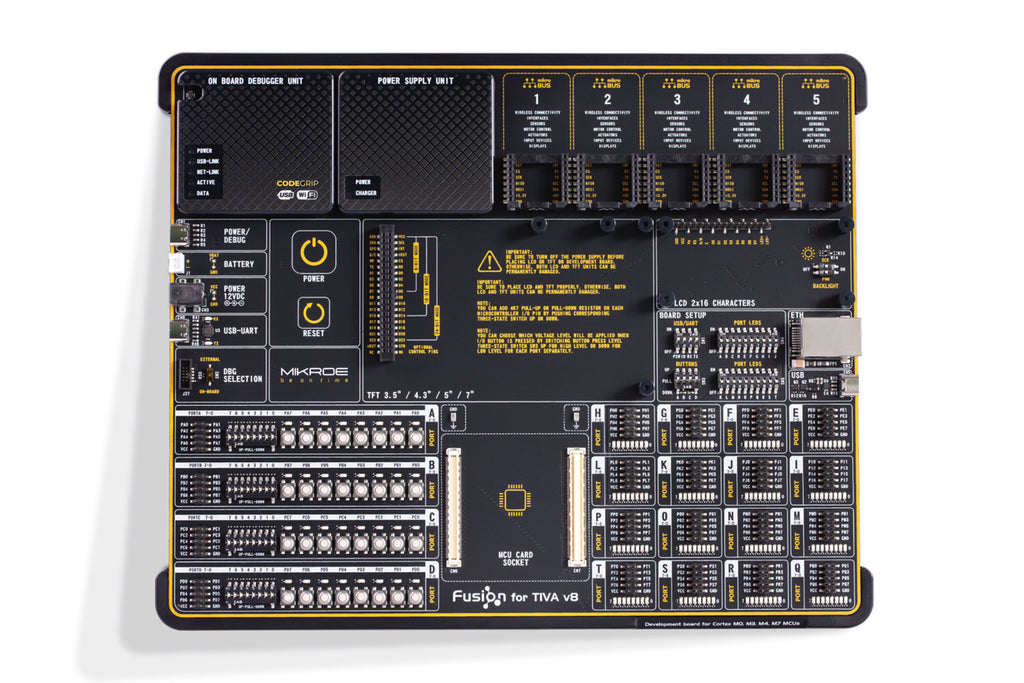 Fusion for TIVA V8+ MCU CARD for Tiva TM4C129XNCZAD