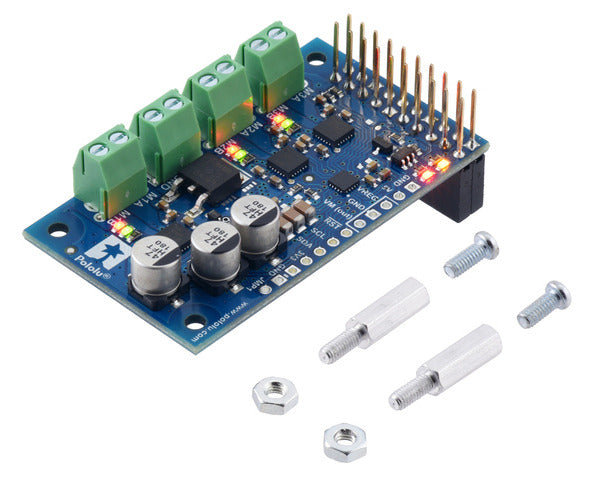 Motoron M3H256 Triple Motor Controller for Raspberry Pi (Connectors Soldered)