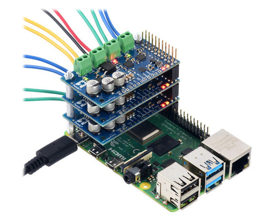 Motoron M3H256 Triple Motor Controller for Raspberry Pi (Connectors Soldered)