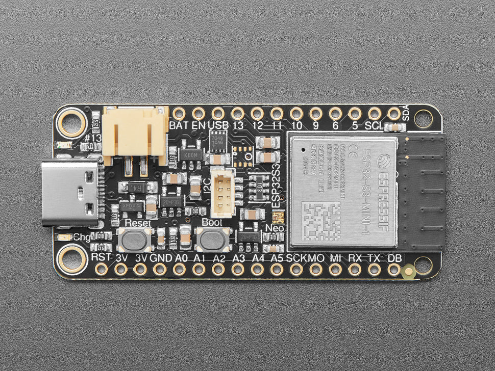 Adafruit ESP32-S3 Feather with 4MB Flash 2MB PSRAM - STEMMA QT / Qwiic