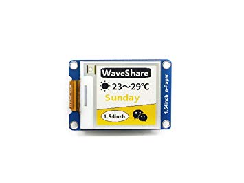 152x152, 1.54inch E-Ink display module, yellow/black/white three-color