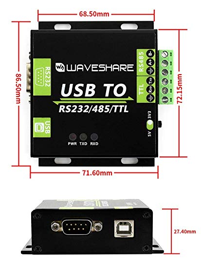 USB TO RS232 / RS485 / TTL Industrial Isolated Converter