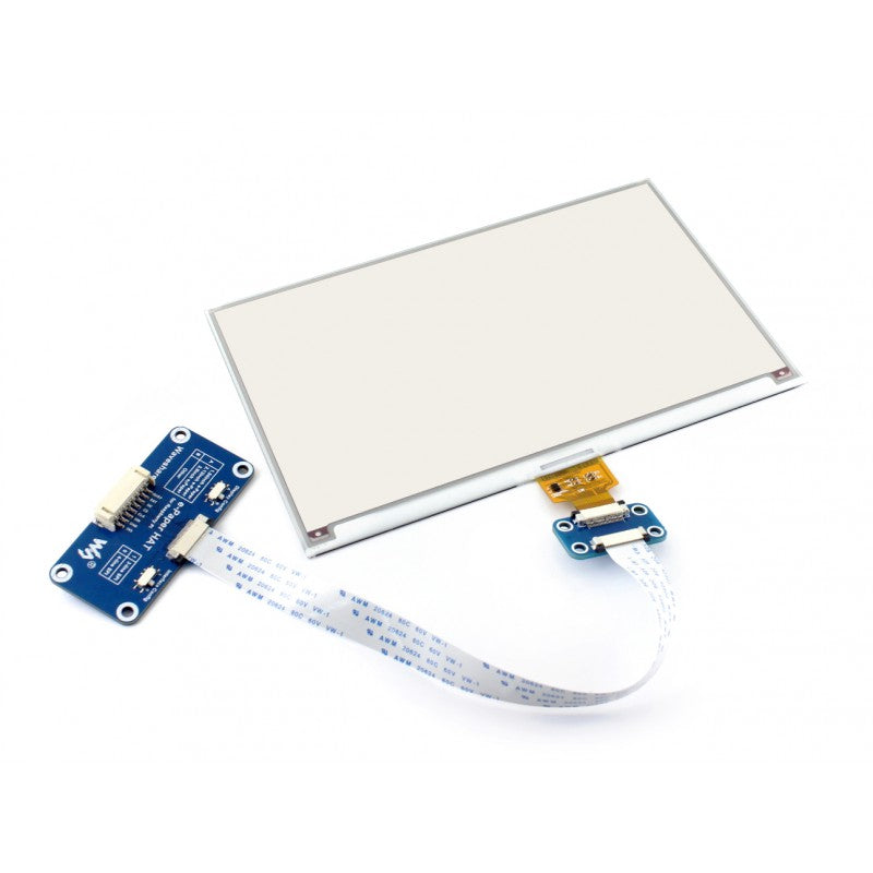 640x384, 7.5inch E-Ink display HAT for Raspberry Pi, three-color