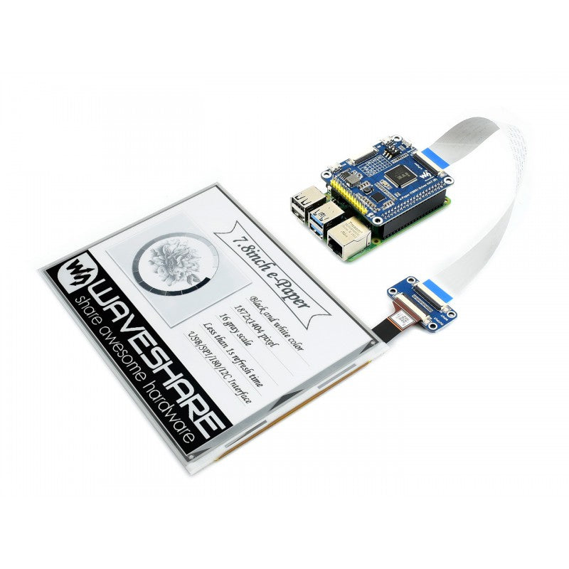Hat Raspberry Pi E Ink Hat 1872×1404, 7.8inch E-Ink display HAT for Raspberry Pi – MG Super Labs