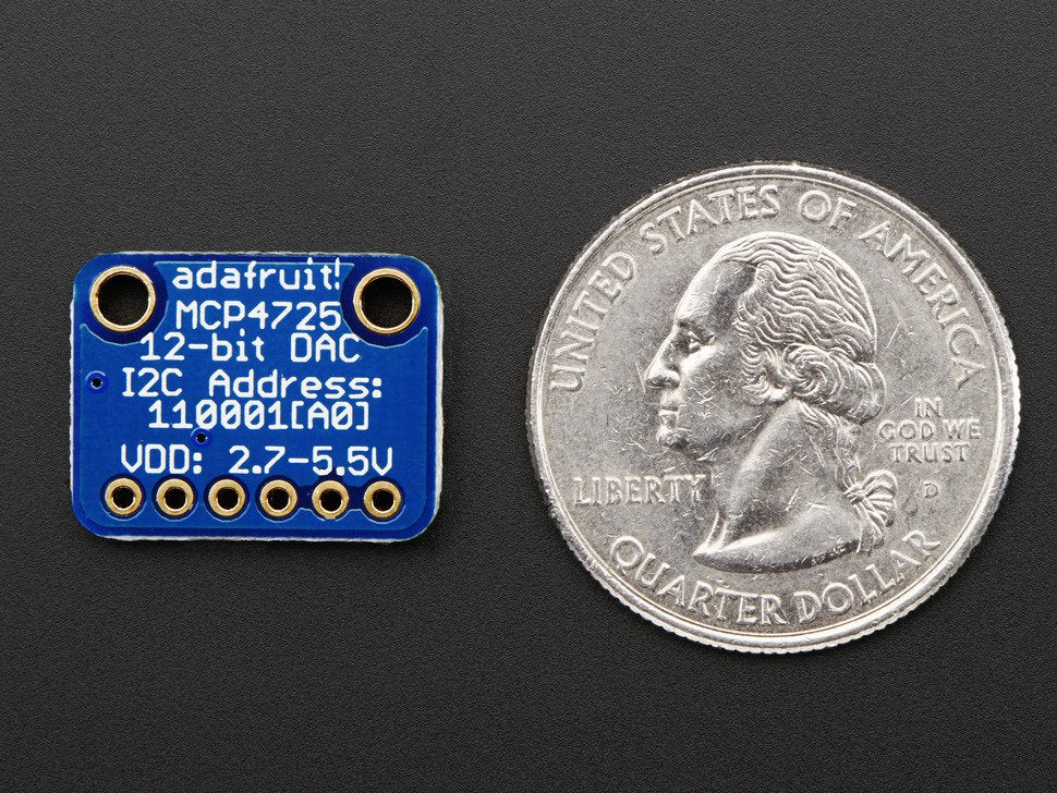 MCP4725 Breakout Board - 12-Bit DAC w/I2C Interface