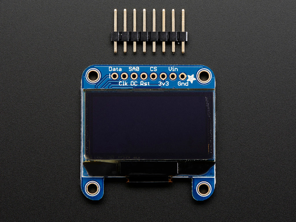 Monochrome 1.3" 128x64 OLED graphic display