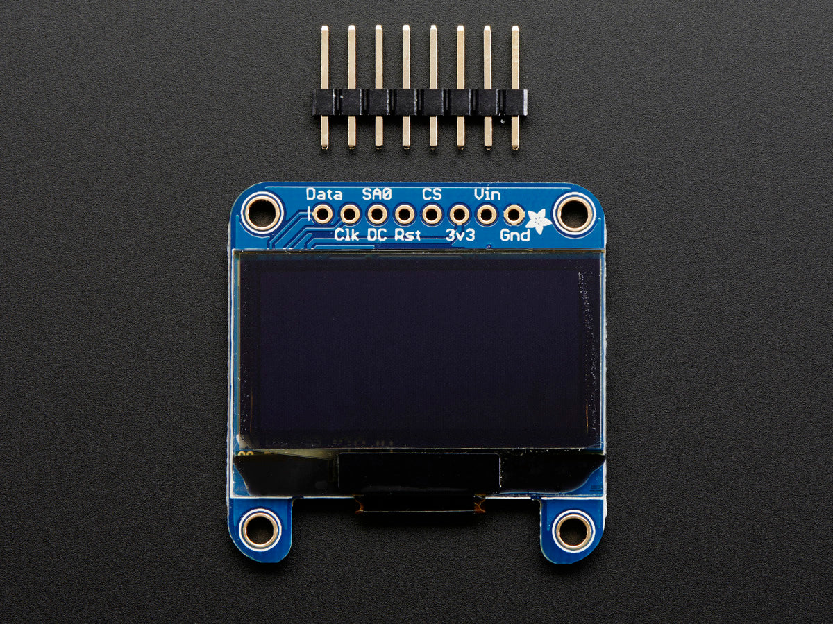 Monochrome 1.3" 128x64 OLED graphic display