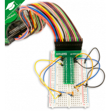 Breadboard Breakout with Ribbon Cable for Analog Discovery