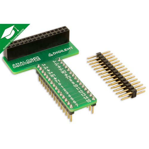 Breadboard Breakout with Ribbon Cable for Analog Discovery
