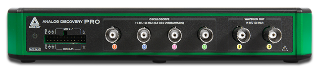 Analog Discovery Pro 3000 Series: Portable High Resolution Mixed Signal Oscilloscopes ADP3450