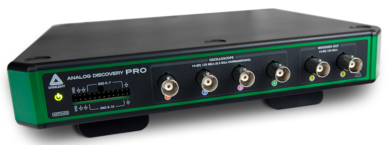 Analog Discovery Pro 3000 Series: Portable High Resolution Mixed Signal Oscilloscopes ADP3450