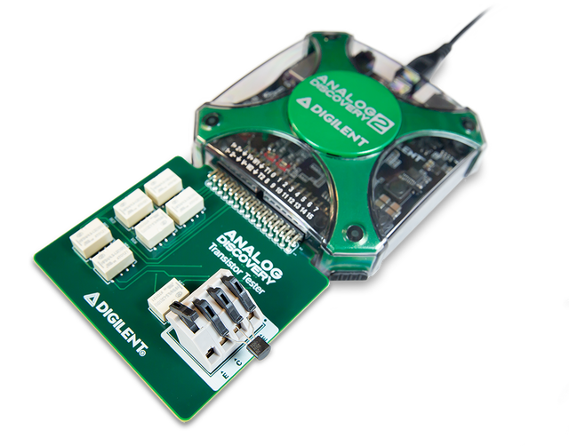 Transistor Tester for Analog Discovery: Enables Characteristic Curve Tracing for Diodes and Transist