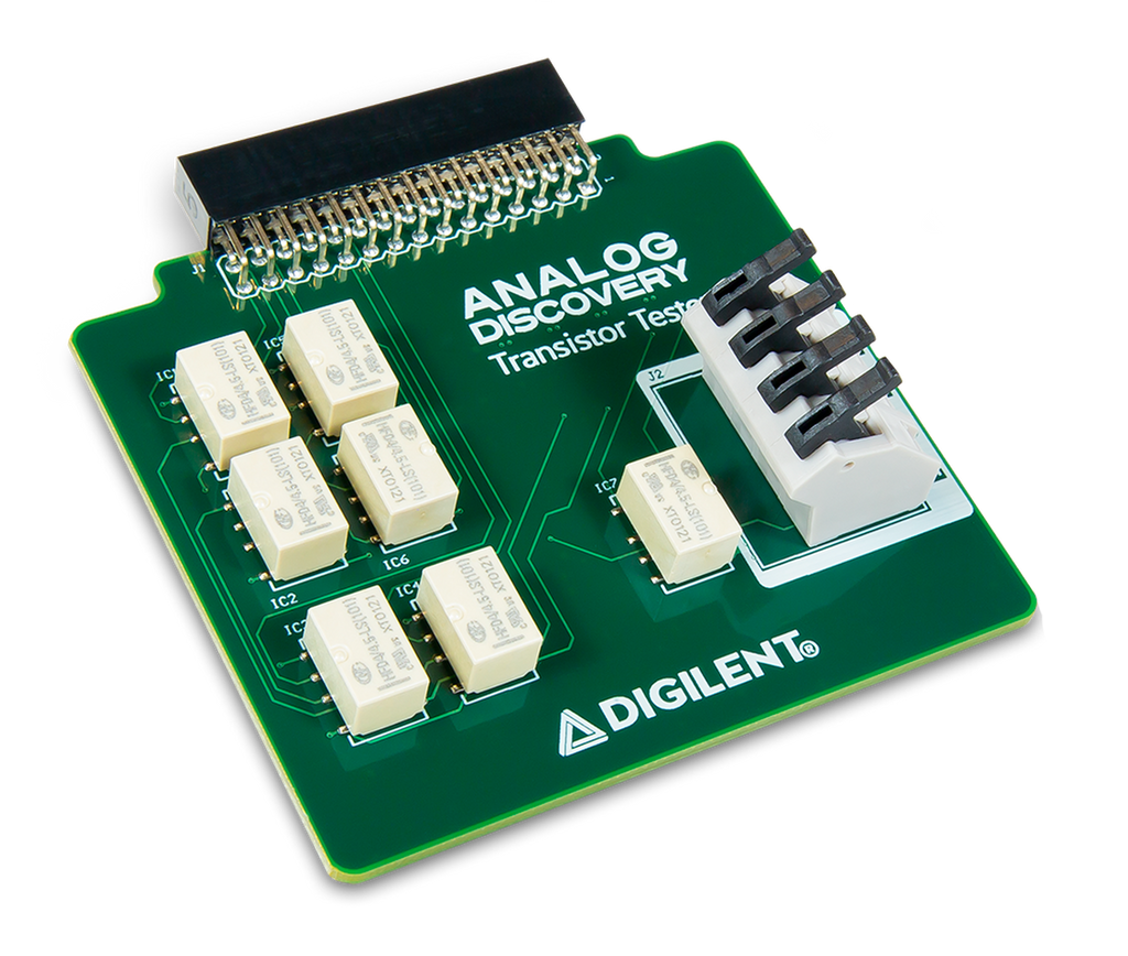 Transistor Tester for Analog Discovery: Enables Characteristic Curve Tracing for Diodes and Transist