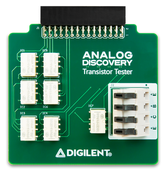 Transistor Tester for Analog Discovery: Enables Characteristic Curve Tracing for Diodes and Transist