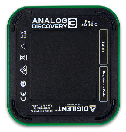 Analog Discovery 3: 125 MS/s USB Oscilloscope, Waveform Generator, Logic Analyzer, and Variable Powe