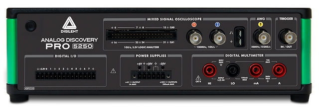 Analog Discovery Pro ADP5250: All-In-One 1GS/s 100MHz Mixed Signal Oscilloscope, Function Generator,