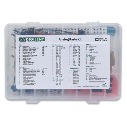 Analog Parts Kit by Analog Devices: Companion Parts Kit for the Analog Discovery