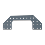 Angled Plate Expansion Kit: Punched Metal Expansion Plate for Digilent Robot Kits