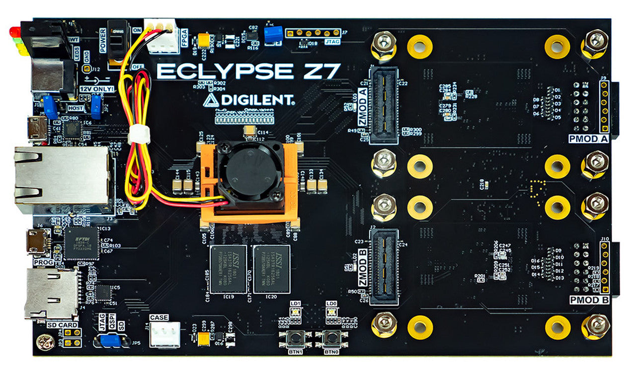 Eclypse Z7: Zynq-7000 SoC Development Board with SYZYGY-compatible Expansion and a Zmod DAC and Zmod