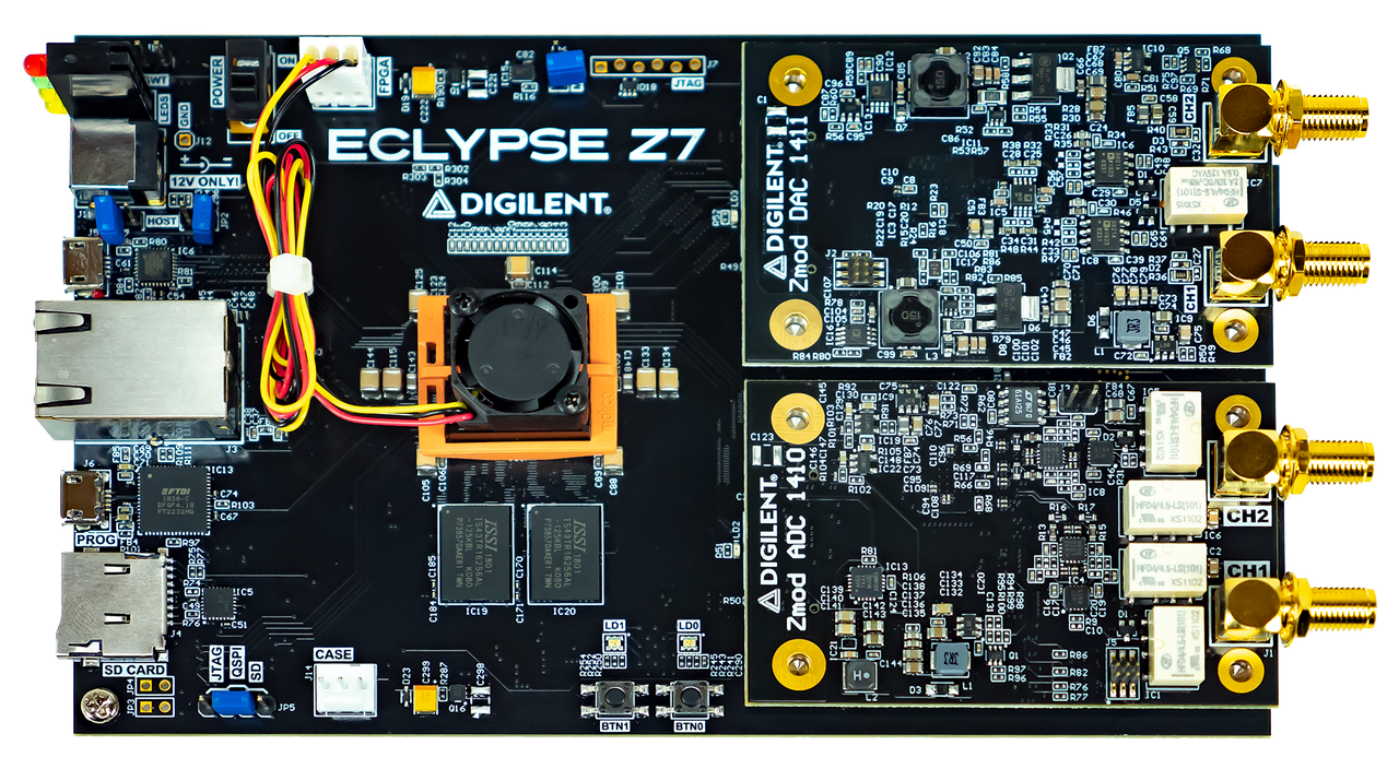 Eclypse Z7: Zynq-7000 SoC Development Board with SYZYGY-compatible Expansion and two Zmod DACs