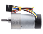 19:1 Metal Gearmotor 37Dx68L mm 12V with 64 CPR Encoder (Helical Pinion)