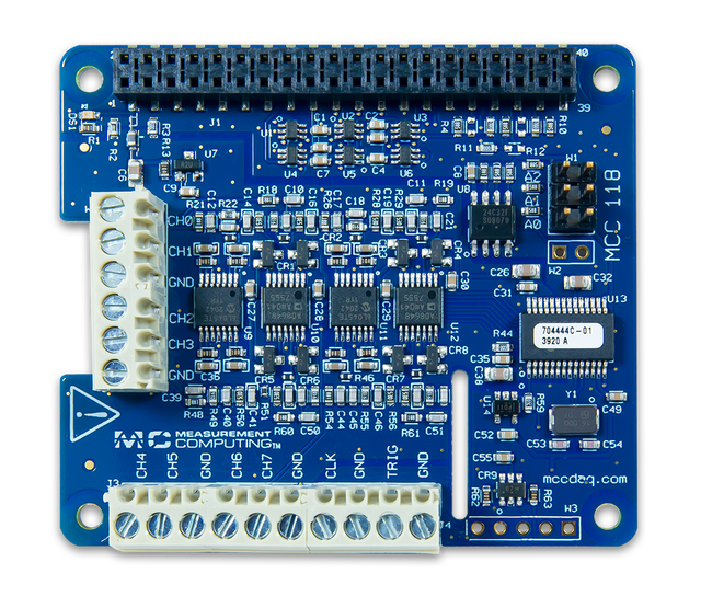 MCC 134: Thermocouple Measurement DAQ HAT for Raspberry Pi®